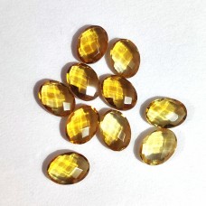 Citrine 7.5x5.5mm oval briolette 0.81 cts